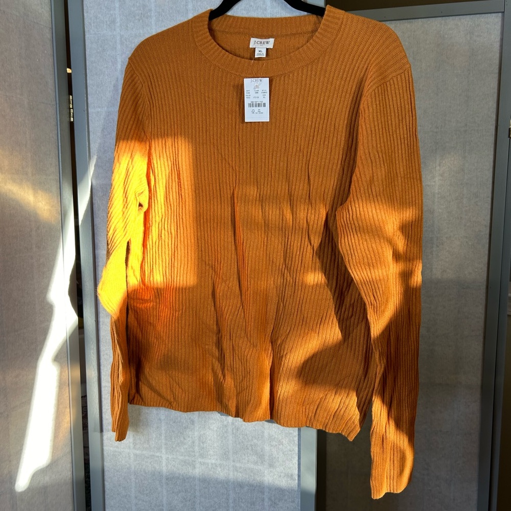 NWT J Crew ribbed crewneck sweater